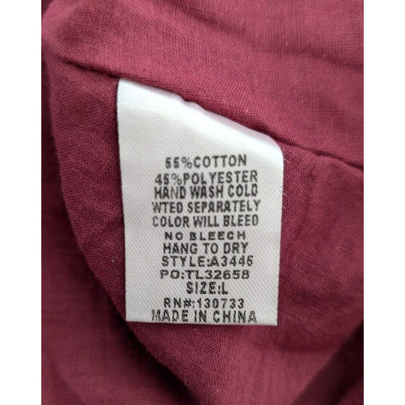 Umgee Women’s Size L Boho Lace Floral Embroidered Shift Dress Lined Red Burgundy - Picture 8 of 10